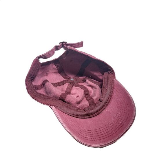 Mama Bear Denim Hat Adjustable Washed Dyed Cotton Baseball Caps. Red. OSFM - Picture 5 of 5